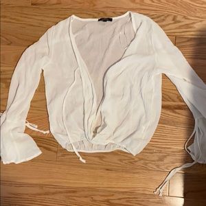 White sheer top unworn